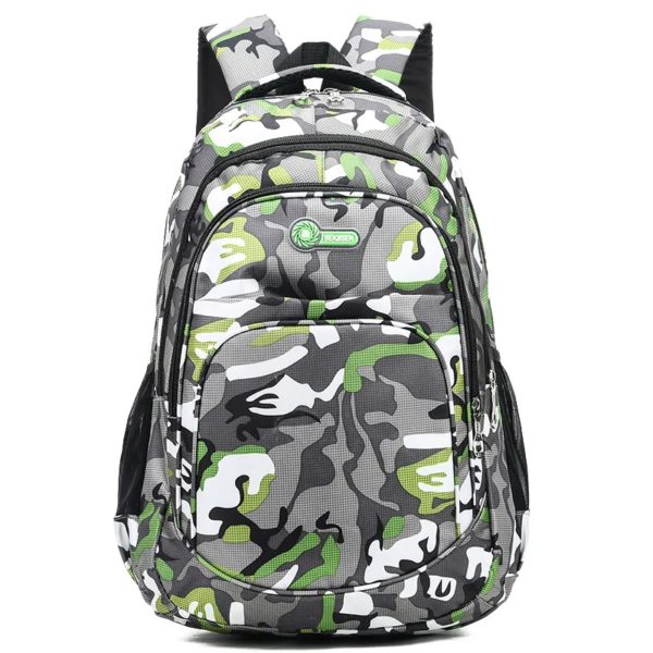 CamSolomon-Sac à Dos de Voyage pour Homme et Enfant, Cartable d'École Militaire Cool pour Adolescent Garçon et Fille, Notification Mochila – Image 3