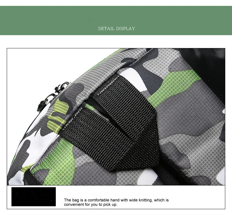 CamSolomon-Sac à Dos de Voyage pour Homme et Enfant, Cartable d'École Militaire Cool pour Adolescent Garçon et Fille, Notification Mochila