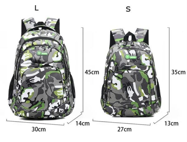 CamSolomon-Sac à Dos de Voyage pour Homme et Enfant, Cartable d'École Militaire Cool pour Adolescent Garçon et Fille, Notification Mochila – Image 6