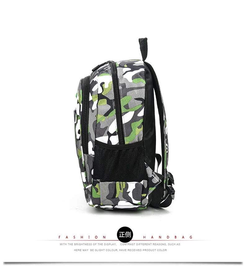 CamSolomon-Sac à Dos de Voyage pour Homme et Enfant, Cartable d'École Militaire Cool pour Adolescent Garçon et Fille, Notification Mochila