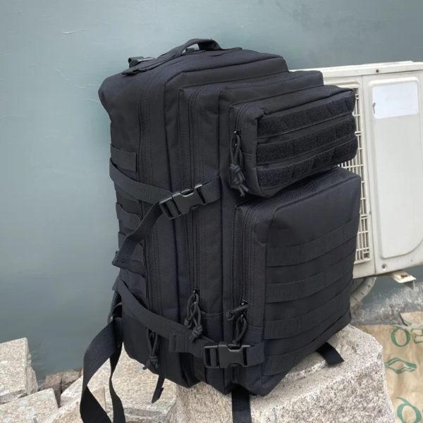 Sac à dos militaire en nylon pour hommes et femmes, sac à dos de sport, sac de randonnée, sac à dos de chasse, sac à dos Solomon Dulbackpack, bleu marine, rose, 30L, 50L – Image 5