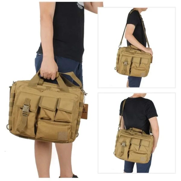 Sac à dos militaire en nylon DulMolle, sac de messager lancé, sacs à main pour ordinateur portable, étui à bombes, sac d'escalade multifonction extérieur – Image 2