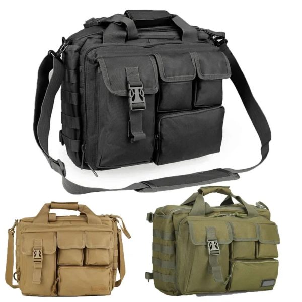 Sac à dos militaire en nylon DulMolle, sac de messager lancé, sacs à main pour ordinateur portable, étui à bombes, sac d'escalade multifonction extérieur – Image 3