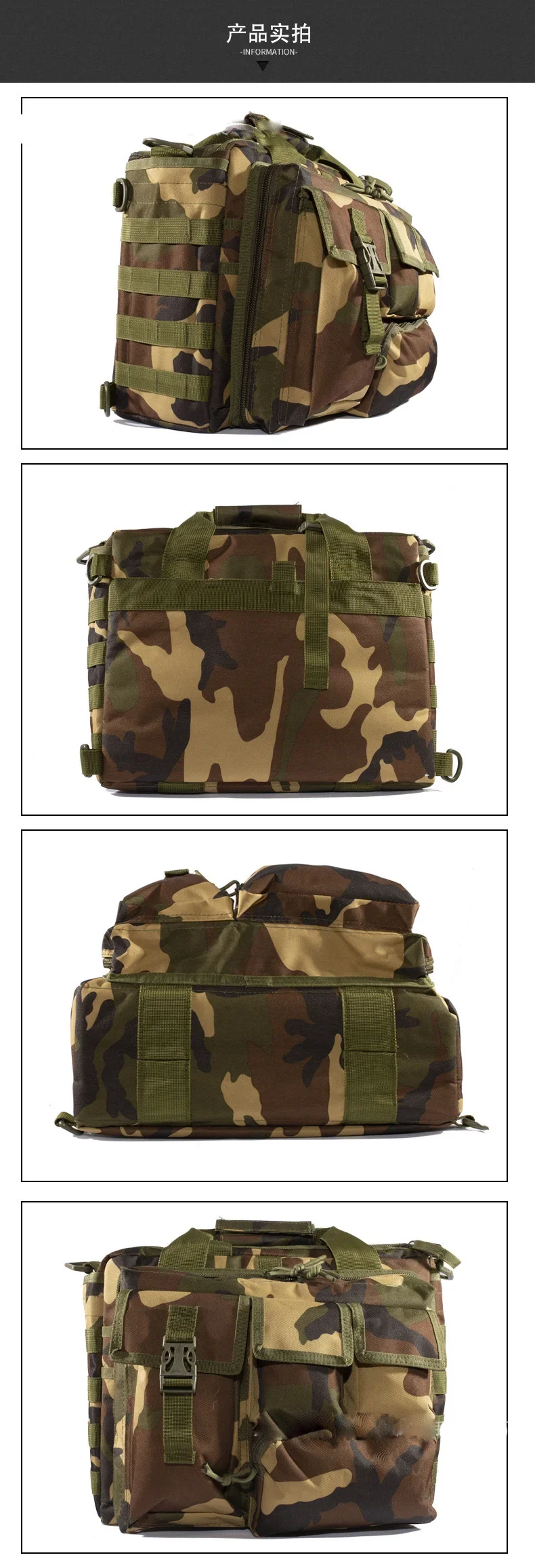 Sac à dos militaire en nylon DulMolle, sac de messager lancé, sacs à main pour ordinateur portable, étui à bombes, sac d'escalade multifonction extérieur