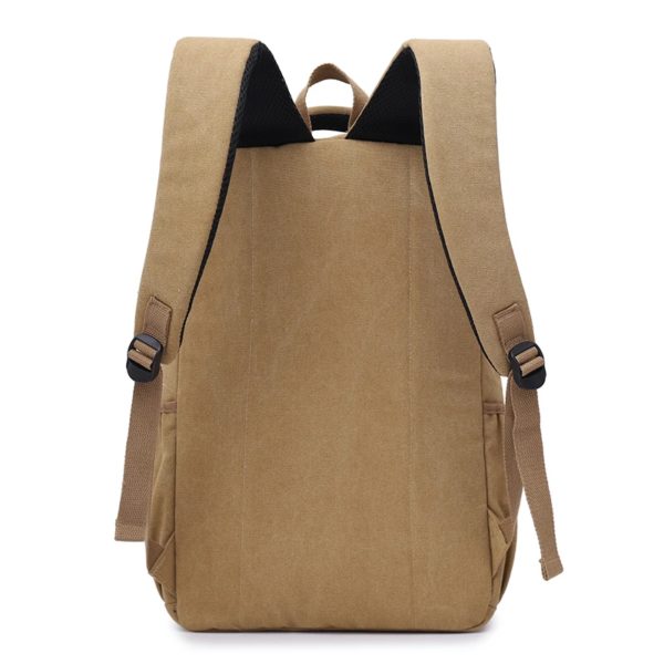 Sac à dos en toile pour homme, sac à dos de camping extérieur, sacs à dos de voyage étanches pour jeunes hommes, pack 03 travail, vert armée, gris – Image 5