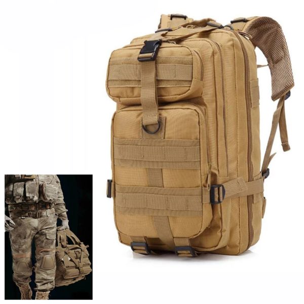DulCamSolomon-Sac à dos de chasse de grande capacité, sac à dos de randonnée, armée militaire, extérieur, 3P, 20L, Molle