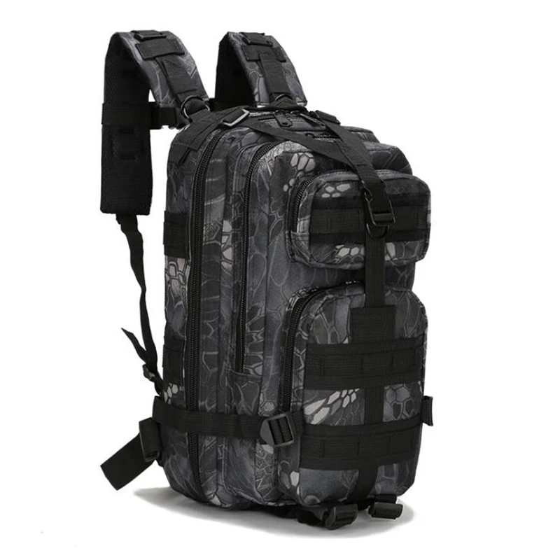 Sac à dos de sport de plein air pour hommes et femmes, sac à dos militaire, sacs Molle, camping, randonnée, escalade, 25L, 3P Skip