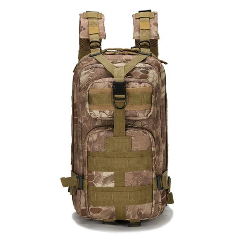 Sac à dos de sport de plein air pour hommes et femmes, sac à dos militaire, sacs Molle, camping, randonnée, escalade, 25L, 3P Skip