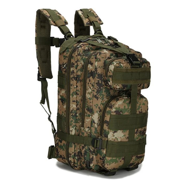 Sac à dos de sport de plein air pour hommes et femmes, sac à dos militaire, sacs Molle, camping, randonnée, escalade, 25L, 3P Skip