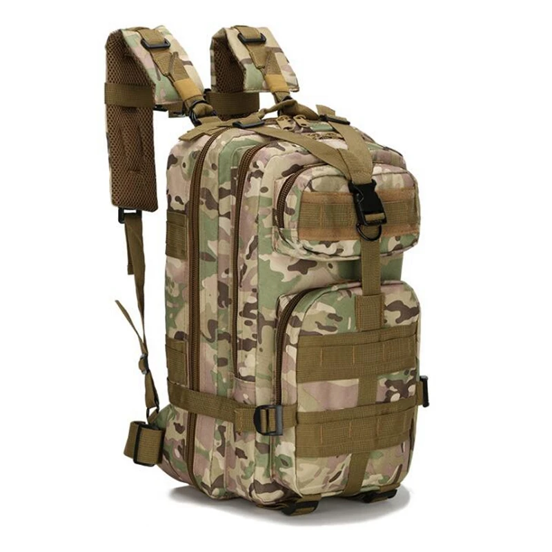 Sac à dos de sport de plein air pour hommes et femmes, sac à dos militaire, sacs Molle, camping, randonnée, escalade, 25L, 3P Skip