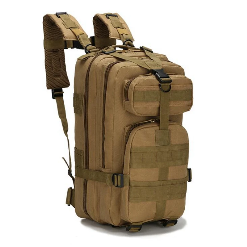 Sac à dos de sport de plein air pour hommes et femmes, sac à dos militaire, sacs Molle, camping, randonnée, escalade, 25L, 3P Skip