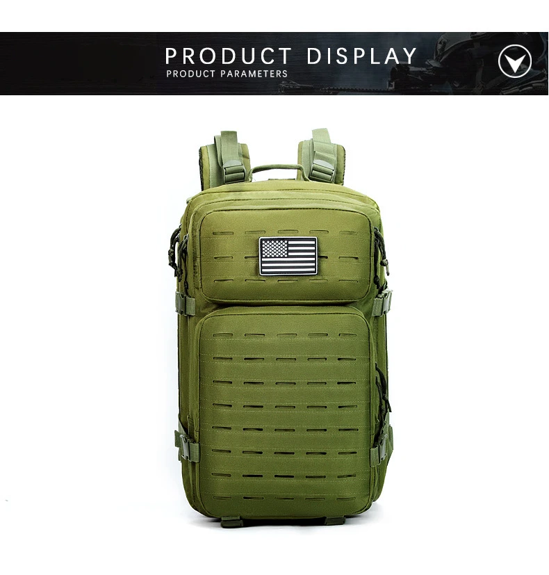 Sac à Dos Militaire Étanche en Nylon, 35/45/50L 900D, pour l'Extérieur, le Camping, la Randonnée, le Trekking, la Pêche, la html