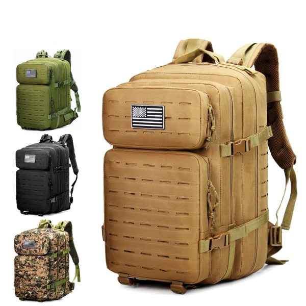 Sac à Dos Militaire Étanche en Nylon, 35/45/50L 900D, pour l'Extérieur, le Camping, la Randonnée, le Trekking, la Pêche, la html