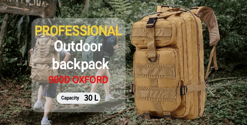 Sac à Dos Militaire Étanche en Nylon, 35/45/50L 900D, pour l'Extérieur, le Camping, la Randonnée, le Trekking, la Pêche, la html