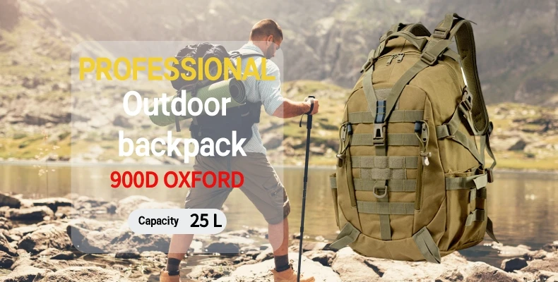 Sac à Dos Militaire Étanche en Nylon, 35/45/50L 900D, pour l'Extérieur, le Camping, la Randonnée, le Trekking, la Pêche, la html