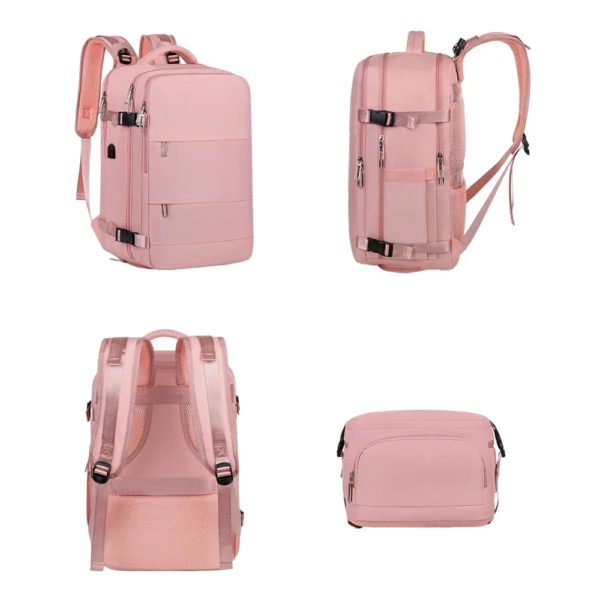 Sac à dos de voyage étanche pour hommes et femmes, valise décontractée, sacs à dos pour ordinateur portable, cabine, avion, grande capacité, 40x30x20 – Image 2