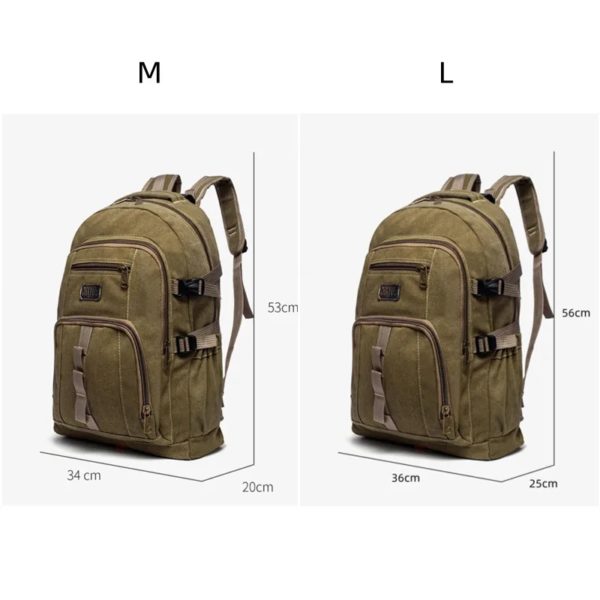 Jamhoo – sac à dos de voyage en toile pour hommes, sac à dos de grande capacité pour l'extérieur, la montagne, le Sport et l'école pour adolescents – Image 6
