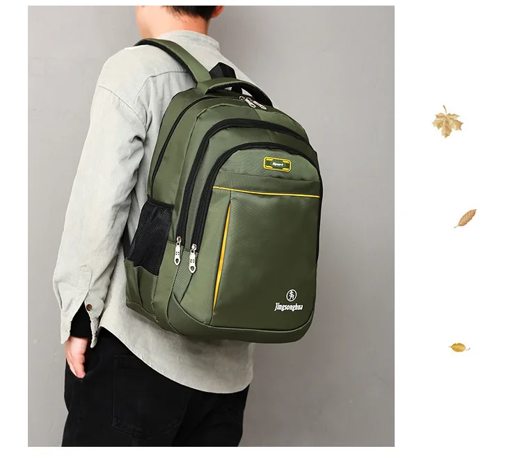 Sac à dos haute capacité pour hommes et femmes, sac à dos de voyage Oxford pour hommes, sacs à dos à la mode pour hommes et femmes, sac étudiant design, sac pour ordinateur portable