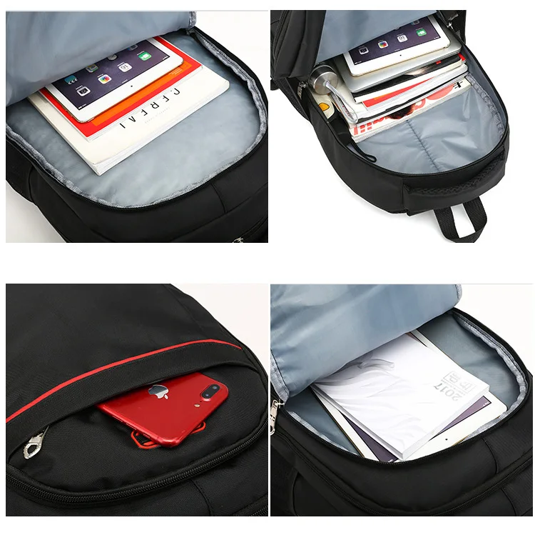 Sac à dos haute capacité pour hommes et femmes, sac à dos de voyage Oxford pour hommes, sacs à dos à la mode pour hommes et femmes, sac étudiant design, sac pour ordinateur portable