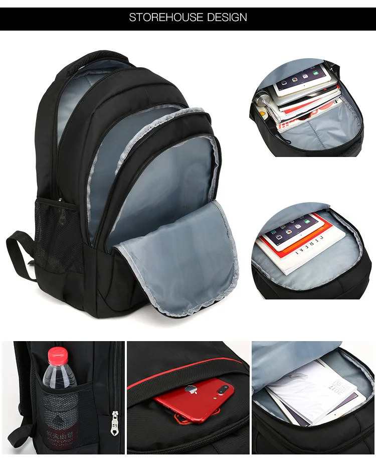 Sac à dos haute capacité pour hommes et femmes, sac à dos de voyage Oxford pour hommes, sacs à dos à la mode pour hommes et femmes, sac étudiant design, sac pour ordinateur portable