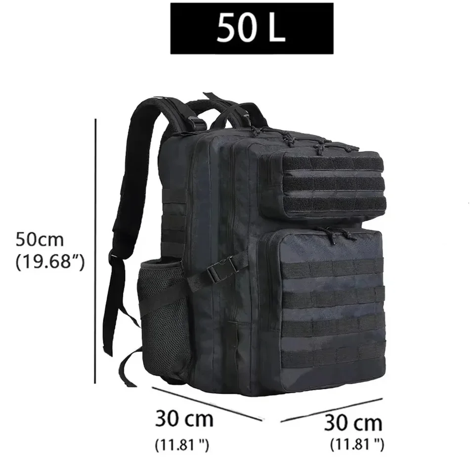 Lawaia-Sac à dos de voyage pour homme, sac à dos de chasse, sac à dos de sport en plein air, sac à dos de camping, sac à dos de trekking, 50l