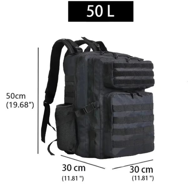 Lawaia-Sac à dos de voyage pour homme, sac à dos de chasse, sac à dos de sport en plein air, sac à dos de camping, sac à dos de trekking, 50l – Image 2