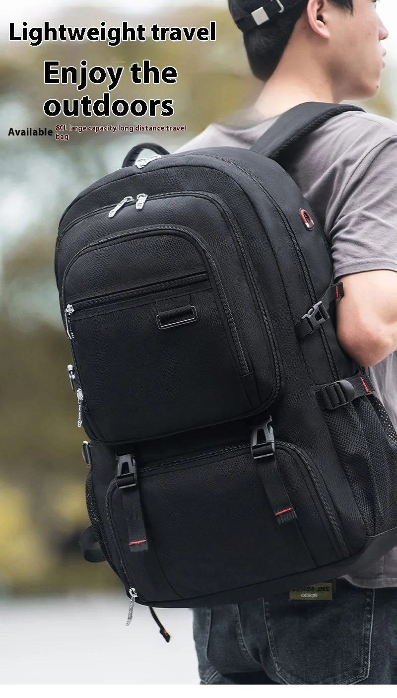 Mozhi-Sac à dos de voyage militaire pour homme, sac à dos de randonnée et d'alpinisme, grande capacité, extensible, étanche