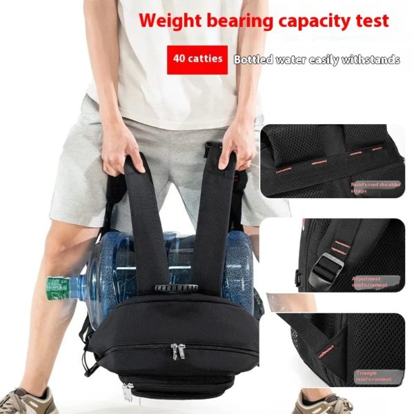 Mozhi-Sac à dos de voyage militaire pour homme, sac à dos de randonnée et d'alpinisme, grande capacité, extensible, étanche – Image 4