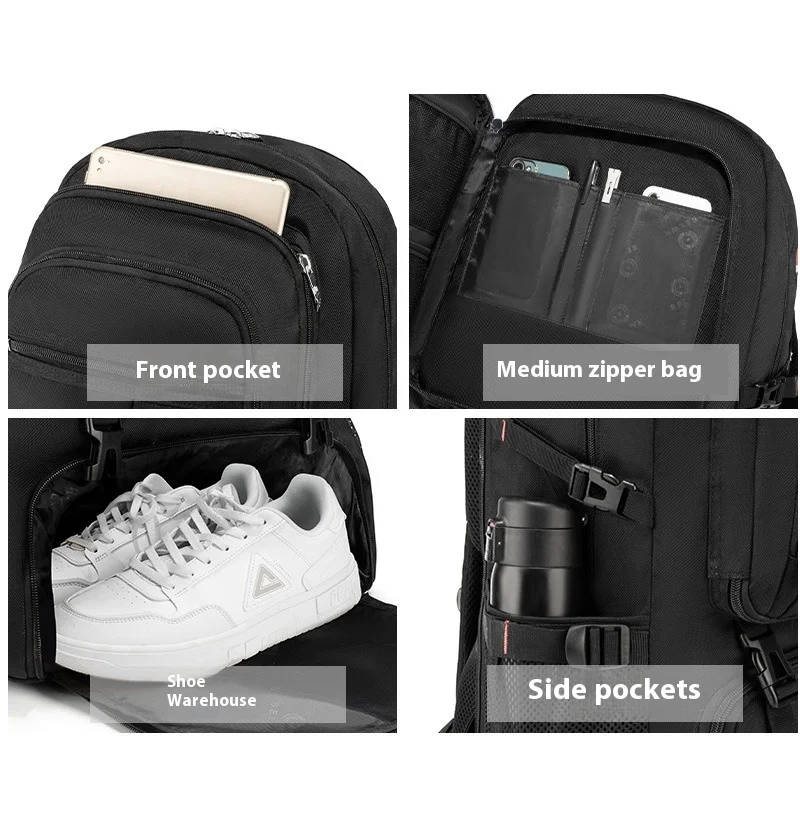 Mozhi-Sac à dos de voyage militaire pour homme, sac à dos de randonnée et d'alpinisme, grande capacité, extensible, étanche