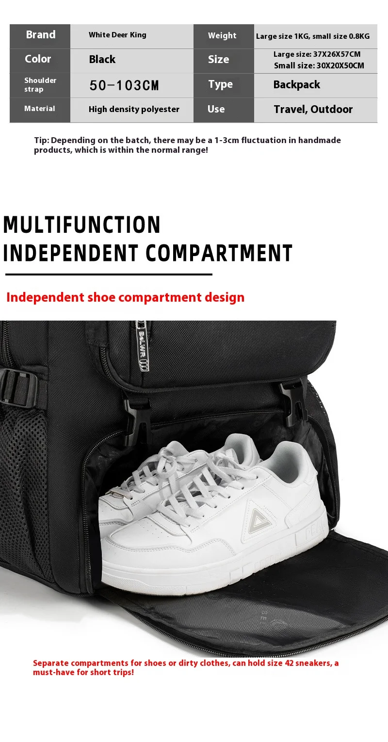 Mozhi-Sac à dos de voyage militaire pour homme, sac à dos de randonnée et d'alpinisme, grande capacité, extensible, étanche