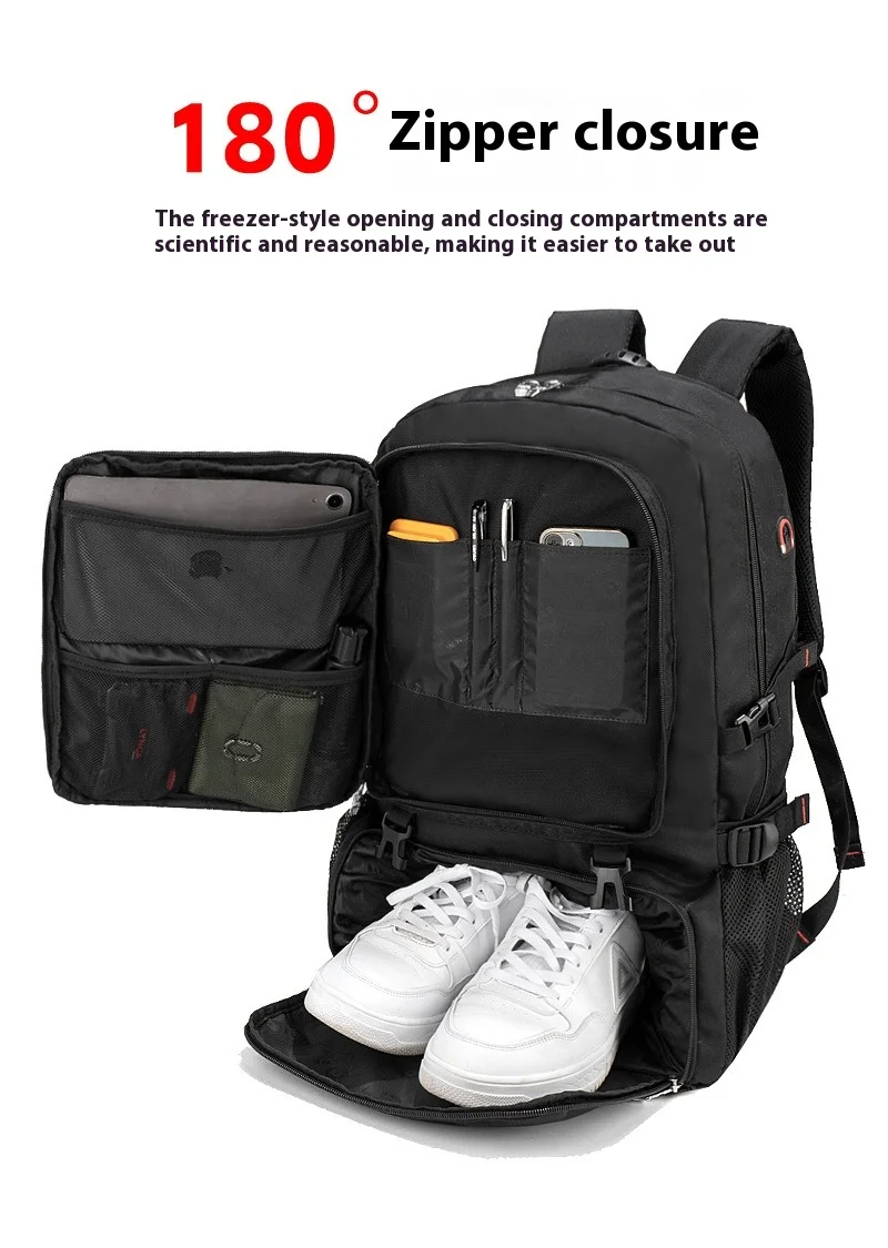 Mozhi-Sac à dos de voyage militaire pour homme, sac à dos de randonnée et d'alpinisme, grande capacité, extensible, étanche
