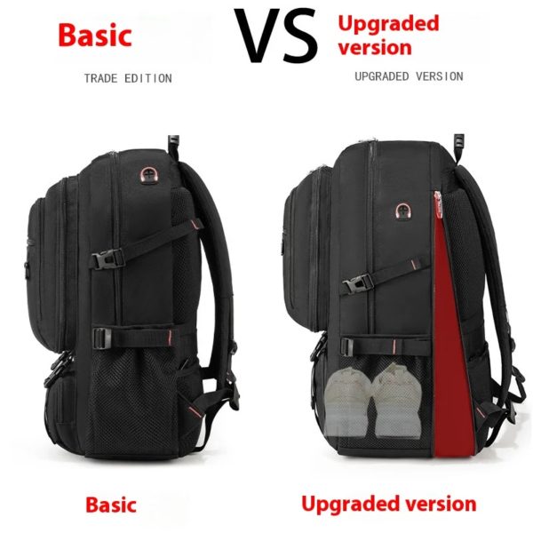 Mozhi-Sac à dos de voyage militaire pour homme, sac à dos de randonnée et d'alpinisme, grande capacité, extensible, étanche – Image 2