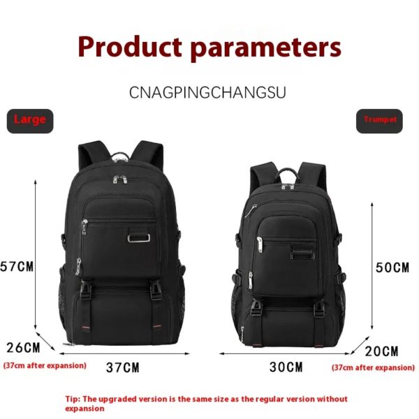 Mozhi-Sac à dos de voyage militaire pour homme, sac à dos de randonnée et d'alpinisme, grande capacité, extensible, étanche – Image 3
