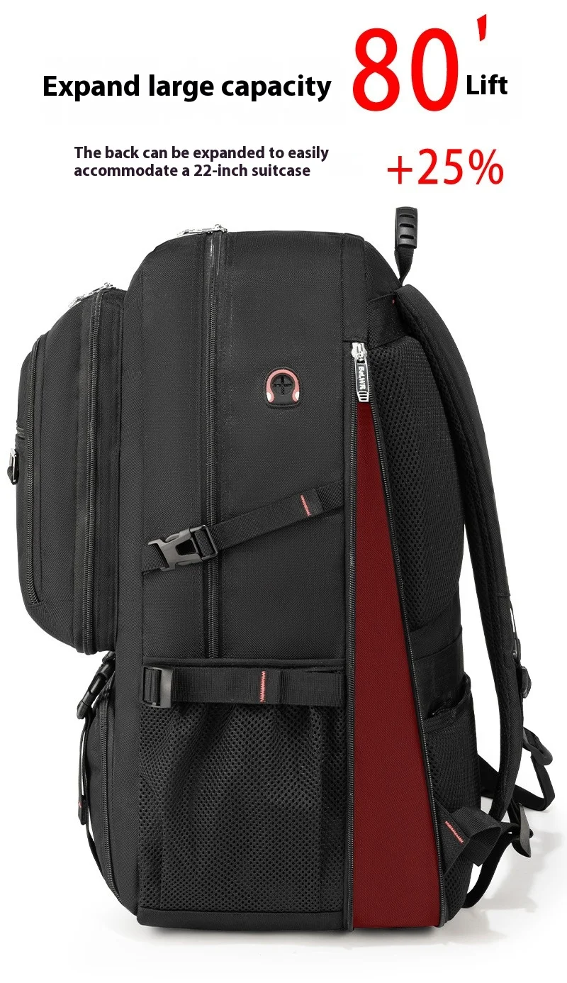 Mozhi-Sac à dos de voyage militaire pour homme, sac à dos de randonnée et d'alpinisme, grande capacité, extensible, étanche