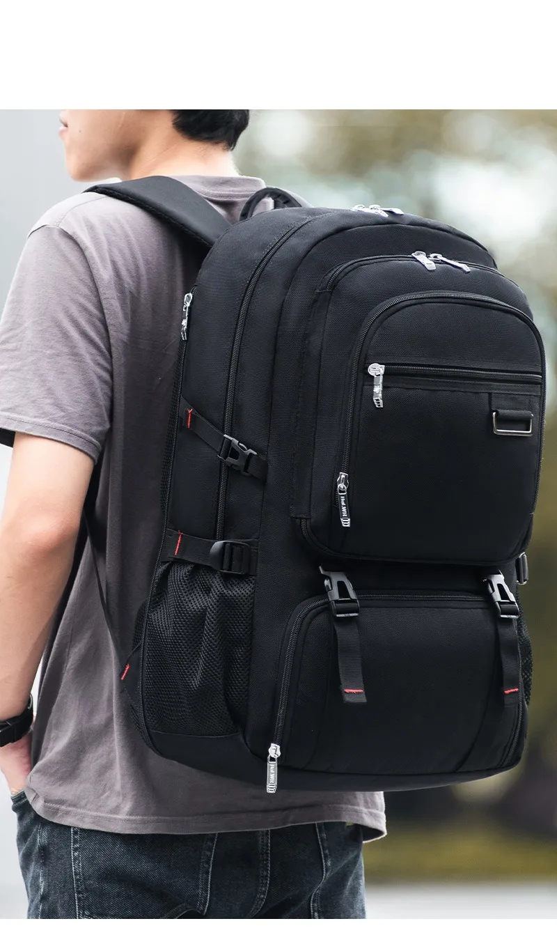 Mozhi-Sac à dos de voyage militaire pour homme, sac à dos de randonnée et d'alpinisme, grande capacité, extensible, étanche