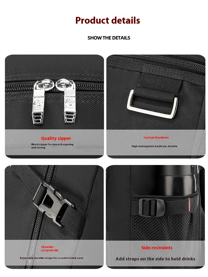 Mozhi-Sac à dos de voyage militaire pour homme, sac à dos de randonnée et d'alpinisme, grande capacité, extensible, étanche