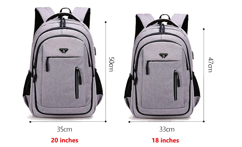 Sac à Dos Oxford Noir Solide de Grande Capacité pour Homme, Sacoche pour Ordinateur Portable, pour Lycée, Adolescent, Garçon, Fille, 15.6