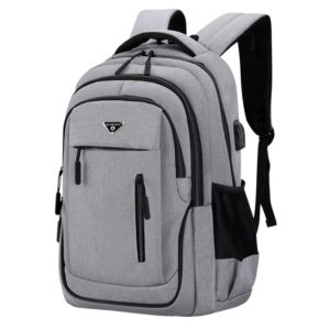 Sac à Dos Oxford Noir Solide de Grande Capacité pour Homme, Sacoche pour Ordinateur Portable, pour Lycée, Adolescent, Garçon, Fille, 15.6