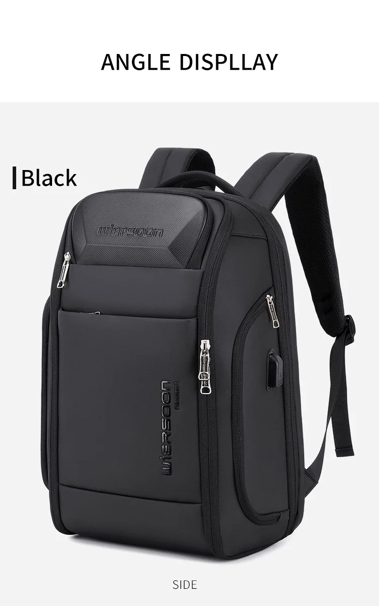 Sac à dos d'affaires étanche pour homme, grande capacité, voyage d'affaires, mot de passe multifonctionnel, antivol, sac pour ordinateur portable, 35 L