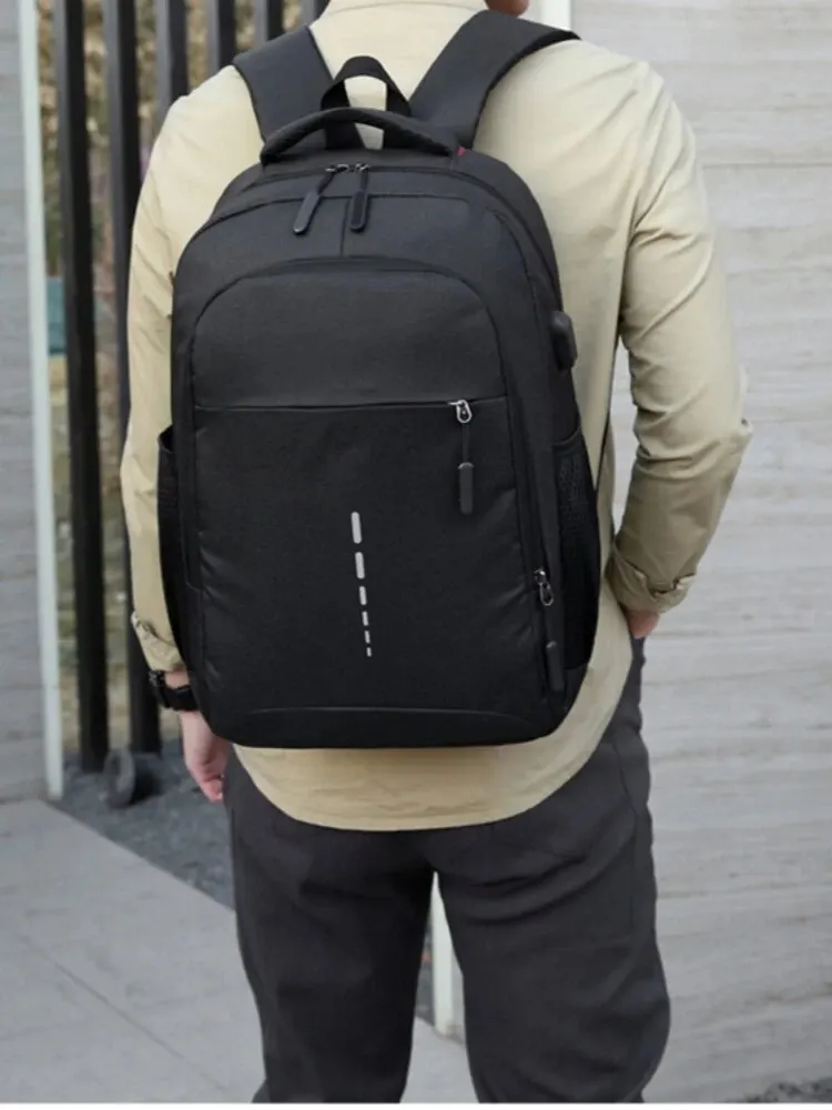 Sac à Dos Imperméable de Grande Capacité pour Homme, Cartable Simple de Voyage pour Étudiant