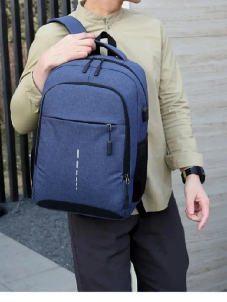 Sac à Dos Imperméable de Grande Capacité pour Homme, Cartable Simple de Voyage pour Étudiant