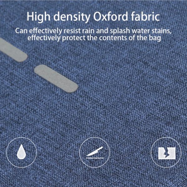 Sac à Dos Imperméable de Grande Capacité pour Homme, Cartable Simple de Voyage pour Étudiant – Image 4