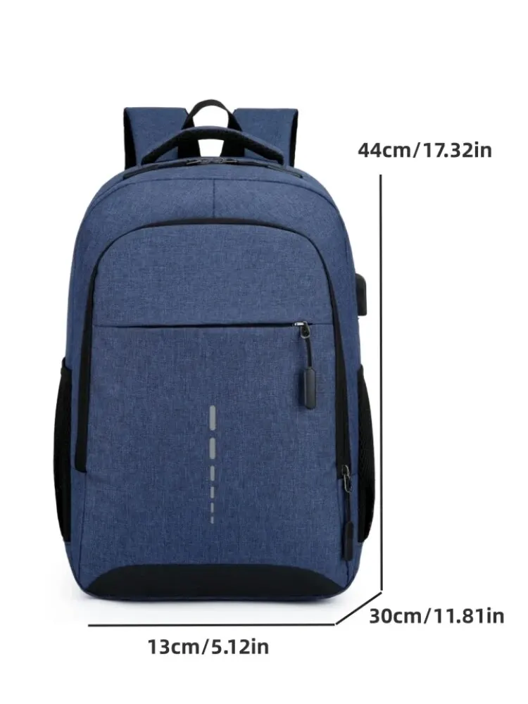 Sac à Dos Imperméable de Grande Capacité pour Homme, Cartable Simple de Voyage pour Étudiant