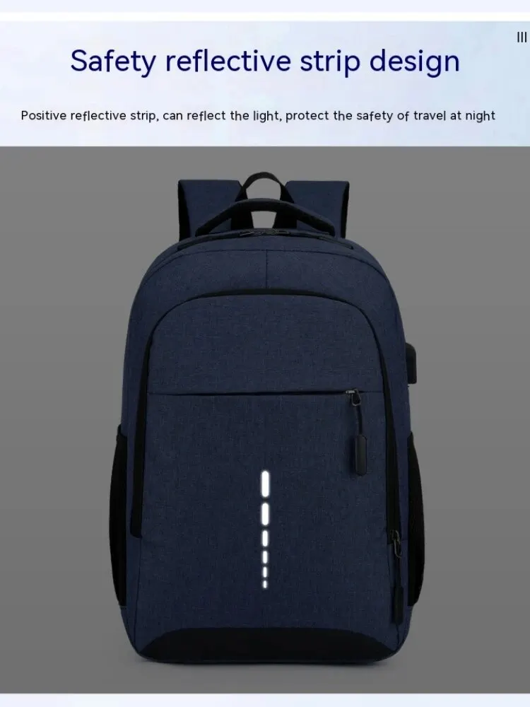 Sac à Dos Imperméable de Grande Capacité pour Homme, Cartable Simple de Voyage pour Étudiant