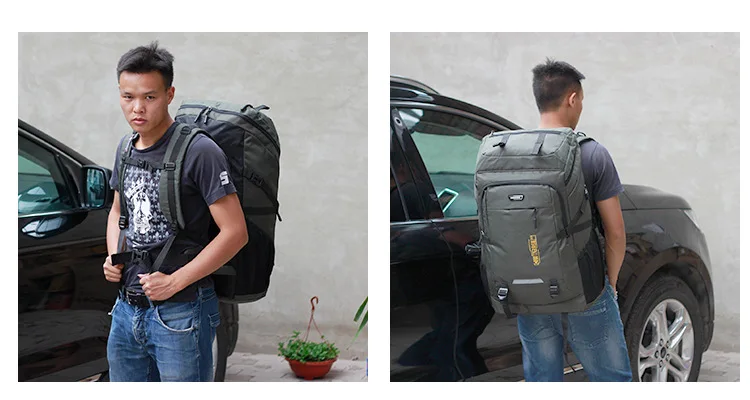 Sac à dos d'extérieur pour hommes et femmes, sac à dos d'escalade, sac à dos de voyage, sports, camping, randonnée, sac d'école pour homme, 85L, 55L