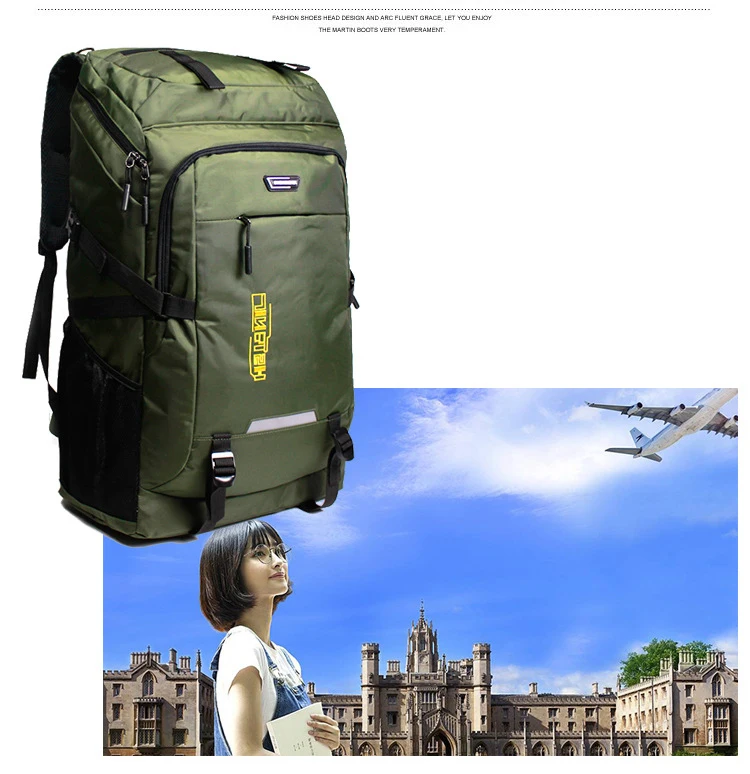 Sac à dos d'extérieur pour hommes et femmes, sac à dos d'escalade, sac à dos de voyage, sports, camping, randonnée, sac d'école pour homme, 85L, 55L