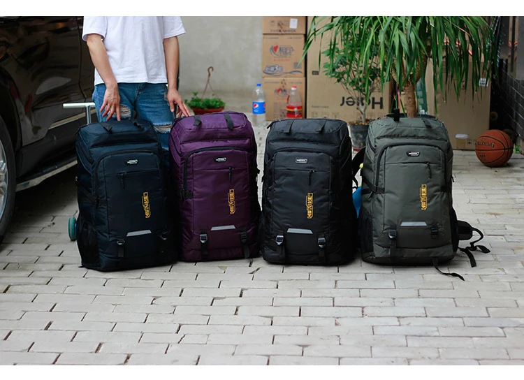 Sac à dos d'extérieur pour hommes et femmes, sac à dos d'escalade, sac à dos de voyage, sports, camping, randonnée, sac d'école pour homme, 85L, 55L