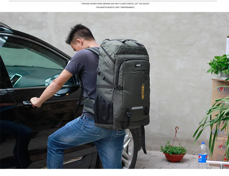 Sac à dos d'extérieur pour hommes et femmes, sac à dos d'escalade, sac à dos de voyage, sports, camping, randonnée, sac d'école pour homme, 85L, 55L