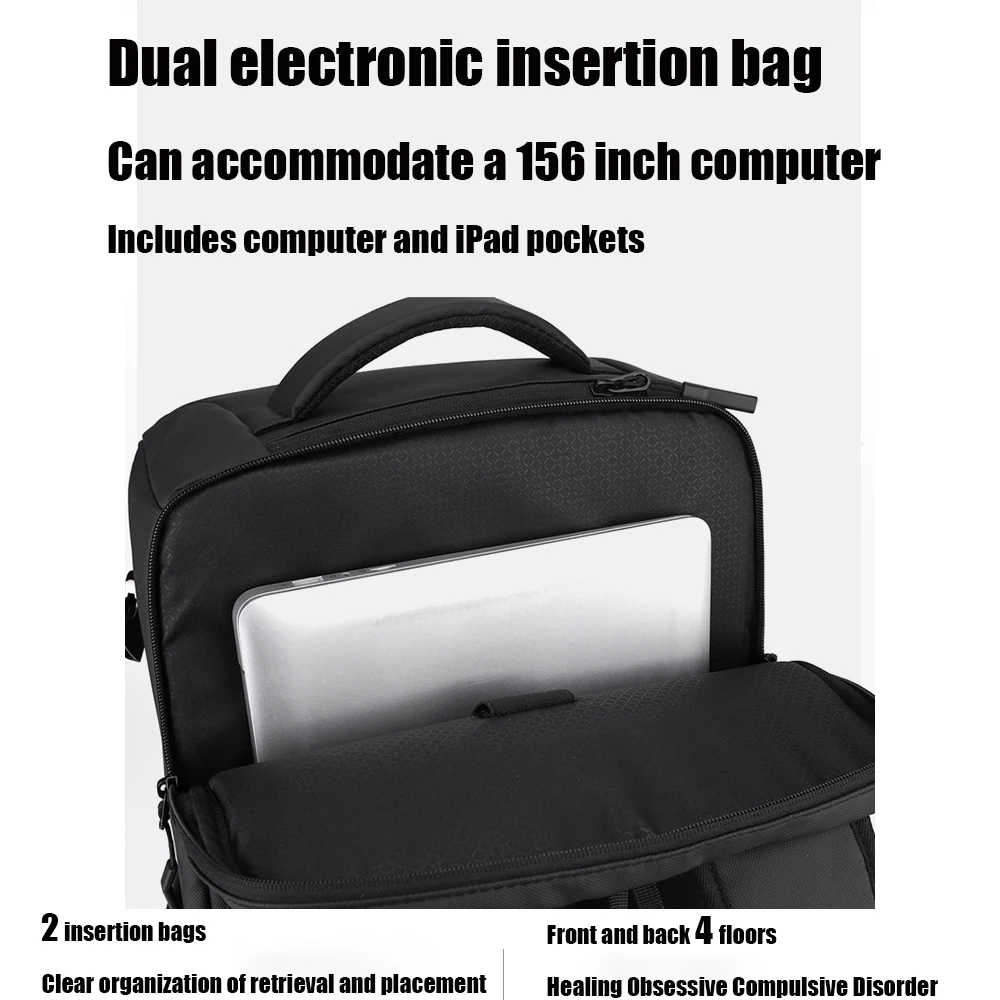 Sac à dos à main pour hommes, compartiment à chaussures, sac à dos de jour, étui à bombes, sac à dos pour ordinateur portable, voyage d'affaires, collège, 16 po, 20l, 35l, nouveau