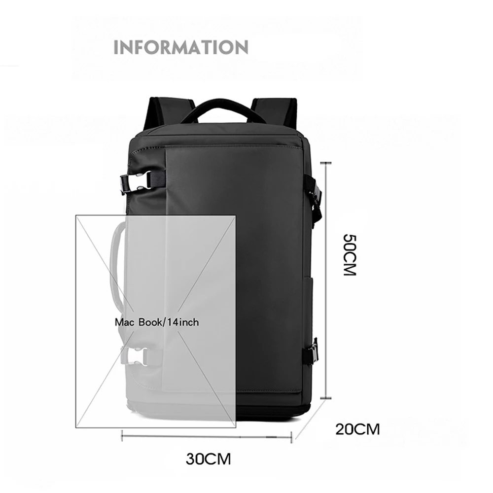 Sac à dos à main pour hommes, compartiment à chaussures, sac à dos de jour, étui à bombes, sac à dos pour ordinateur portable, voyage d'affaires, collège, 16 po, 20l, 35l, nouveau